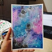 Galaxy Vibes  Ein Projekt aus dem Bereich Bildende Künste, Malerei und Traditionelle Illustration von Irina Prias - 13.04.2026