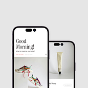 Good Morning: A Daily Concept Store Mobile App. App Design, App Development, Digital Design, Digital Product Design, Mobile Design, UX / UI, and Design project by Drivet Clotilde - 04.15.2026