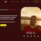 Designing a Personal Portfolio Website in Figma – From Concept to Final UI. UX / UI, Graphic Design, Portfolio Development, and Brand Strategy project by Bivol Adelin - 04.16.2026