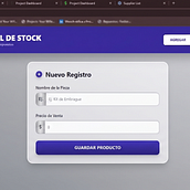 inventario piezas mecanicas. Een project van  Webdevelopment y Programmeren van Yeison Fabian Vargas Ramirez - 17.04.2026