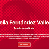 Portafolio web . CSS, Design mobil, Design web, HTML, UX / UI și Proiectarea produselor digitale de Amelia Fernández Valledor - 04.20.2026