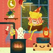 Tiny forest: La hora del té Ein Projekt aus dem Bereich Digitale Zeichnung, Digitale Illustration, Zeichnung und Traditionelle Illustration von Irina Merkusheva - 21.04.2026