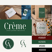 Crème Atelier. Projekt z dziedziny Manager art, st, czn, Br, ing i ident, fikacja wizualna, Design, Projektowanie graficzne, Projektowanie logot i pów użytkownika América V. Loera - 22.04.2026