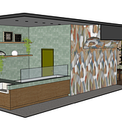El shift cafetería y coworking. Interior Architecture, Interior Design, Interior Decoration, Retail Design, and Spatial Design project by Luissanna Alcantara Fernandez - 04.24.2026