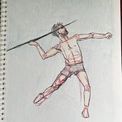 Proyecto de pose dinamica. Drawing, Figure Drawing, Fine Arts, Sketchbook, and Sketching project by Pia Beltrán - 04.30.2026