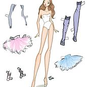 Balletcore Fashion Illustration Paper Doll. Un proyecto de Ilustración digital e Ilustración de moda					 de Josefina Fernandez - 30.04.2026