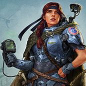 Lieutenant Thorne Character. Een project van Ontwerp van personages,  Concept art, Digitale tekening, Digitale illustratie,  Digitaal schilderij y Traditionele illustratie van Israel Llona - 02.05.2026