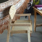 Cadeira com assento de palhinha. Arts, Crafts, Woodworking, Interior Design, Furniture Design, Making, and DIY project by williamtjoficial - 05.02.2026