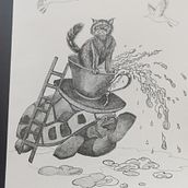 Cat in a teacup. Traditional illustration, Pencil Drawing, Drawing, Realistic Drawing, Artistic Drawing & Ink Illustration project by Bianka - 05.04.2026