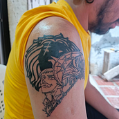 LEÓN DEL ORGULLO. Tattoo Design project by Fer Diuza - 05.06.2026