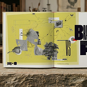 The Vanishing Center: An Editorial Journey into Bradbury vs. Perec. Un projet de Design graphique, Collage, Illustration éditoriale et Illustration numérique de RAWAN AL-MEHMADI - 07.05.2026