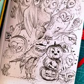 Drawing Owls and Autumn things Ein Projekt aus dem Bereich Skizzenentwurf, Kreativität, Zeichnung, Traditionelle Illustration und Sketchbook von Mari Carmen Arcos - 10.05.2026