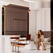 Luxury Minimalism Villa Interior Design. Un projet de Architecture, Design d'intérieur, Décoration d'intérieur, Design, Fabrication de mobilier, Architecture d'intérieur, Photographie intérieure , et Conception 3D de Mariam Alnatour - 11.05.2026
