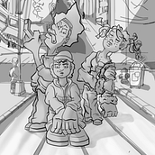 Dibujos de personaje a partir de la imaginación. Fine Arts, Sketching, Drawing, Pencil Drawing, Figure Drawing, Artistic Drawing, and Traditional illustration project by Robert Decamps - 05.11.2026