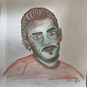 1º Watercolor autoportrait . Arte plastice, Pictura, Pictură în acuarelă și Desen de portret de tomaskaffa - 05.17.2026