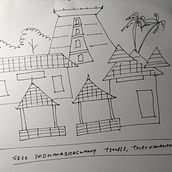 A temple in Kerala. Arquitetura, Esboçado, Desenho e Ilustração arquitetônica projeto de Er Ashish N - 18.05.2026