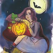 Ilustración Halloween . % lorena_hdezaceves tarafından hazırlanan Dijital İllüstras, Ve on projesi - 05.18.2026