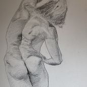 Dynamic Figure Drawing: Male back study. Fine Arts, Sketching, Drawing, Pencil Drawing, and Figure Drawing project by vicky_hindle74 - 05.19.2026
