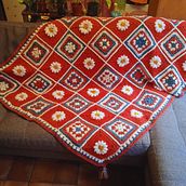Frazada granny square. Un proyecto de Tejido, DIY y Crochet de Claudia Pérez - 20.05.2026