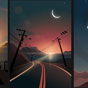 Primeras ilustraciones, diseño plano. Ein Projekt aus dem Bereich Digitale Illustration, Zeichnung, Bildende Künste, Design, Vektorillustration, Digitale Malerei, L und schaftsbau von Sebastian Mosquera - 20.05.2026