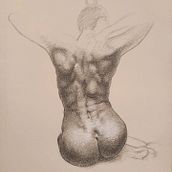 Análisis anatómico de la espalda femenina . Seni Rupa, Membuat sketsa, Menggambar, Gambar Pensil, Dan Gambar Realistis proyek oleh facundogl249 - 05.22.2026