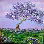 Ipê Lilás. Acr, lic Painting, Traditional illustration, and Painting project by moniquealencar60 - 05.22.2026