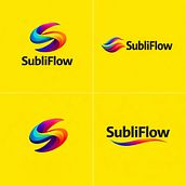 Identidade Visual SubliFlow. Br, ing e Identidade, Design, Design gráfico, Design de logotipo, Tipografia, e Desenho tipográfico projeto de Anderson de Castro Tomazine - 23.05.2026