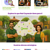 Red Coyoacán.. Desenvolvimento de apps, Design digital, Design de produto digital, Design de informação, Design interativo, Mobile Design, UX / UI, Web Design, e Desenvolvimento Web projeto de Liliana Ávila - 28.05.2026
