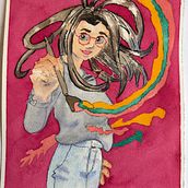Interprétation du portrait style manga d'Andrea Jen Ein Projekt aus dem Bereich Design von Figuren, Comic, Traditionelle Illustration, Manga und Aquarellmalerei von Daniel Champagne - 28.05.2026
