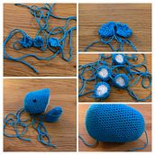 Mi primer amigurumi: rinoceronte alado. Arts, Crafts, Toy Design, Fiber Arts, DIY, Crochet, Amigurumi, and Textile Design project by sabinekutt - 05.29.2026