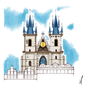 CIUDADES 2023 (II). Een project van Traditionele illustratie, Tekening, Digitale illustratie, Aquarelschilderen, Digitaal ontwerp y Digitale tekening van Álvaro M. Torres - 29.05.2026
