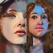 Project contemporary oil painting  Ein Projekt aus dem Bereich Traditionelle Illustration, Bildende Künste, Malerei und Ölmalerei von nenemicah - 30.05.2026