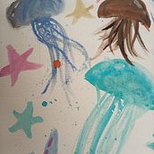 Medusas. Traditional illustration, Fine Arts, Painting, and Watercolor Painting project by elizarias1993 - 06.02.2026