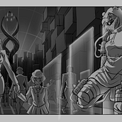 Ciudad Futurista de Yexapix. Fine Arts, Sketching, Drawing, Pencil Drawing, Figure Drawing, Artistic Drawing, and Traditional illustration project by Anahi Amaro - 06.03.2026