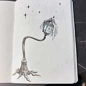 old man lumen. Traditional illustration, Sketching, Creativity, Drawing, and Sketchbook project by inbal katsman - 06.04.2026