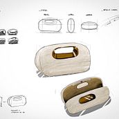 MAREA · Diseño conceptual de bolso. Design, Design de produtos, Esboçado, Desenho, e Sketchbook projeto de Lucía López - 07.06.2026