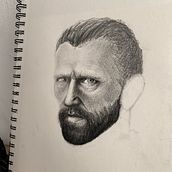 Retrato del hombre sin oreja . Un progetto di Belle arti, Disegno, Disegno a matita, Disegno anatomico, Disegno artistico, Disegno di ritratti e Illustrazione tradizionale di alecanterville - 08.06.2026