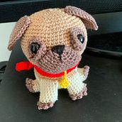 Un carlino per amico. Artesanato, Design de brinquedos, Tecido, DIY, Crochê, Amigurumi, e Design têxtil projeto de Anna Santeramo - 09.06.2026