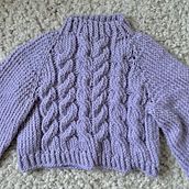 Sweater lilac bulky  . Merajut, Dan Desain Tekstil proyek oleh Manina Schwarz - 06.15.2026