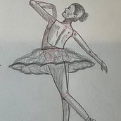 Ballet Sketch . Drawing, Figure Drawing, Fine Arts, Sketchbook, and Sketching project by Manuela Pillacela - 06.16.2026