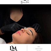 LM brow studio. Branding, Identity, Graphic Design, Web Design, and Social Media Design project by Geraldine Gomez - 06.16.2026