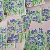 Hand Painted Seasonal Postcards . Ilustrație tradițională de Kendal James - 06.17.2026