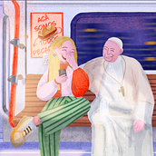 Pauli y Francisco. Un projet de Illustration traditionnelle, Dessin, Illustration numérique , et Dessin numérique de Agos Lotierzo - 25.06.2026