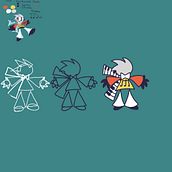 Primer intento de diseño de personaje. Un projet de Conception de personnages, Dessin, Dessin anatomique et Illustration traditionnelle de Andres Garcia - 03.07.2026