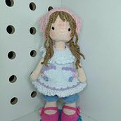 Muñeca Romántica: Lily Ann. Arts, Crafts, Toy Design, Fiber Arts, Crochet, Amigurumi, and Textile Design project by Liliana García Reyes - 07.05.2026