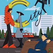 City Soul: Love, Angels, and the Streets. Projekt z dziedziny Tradycyjna ilustracja, Projektowanie postaci, Rysunek i Ilustracja cyfrowa użytkownika Stanislav - 07.07.2026