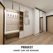 Cabinet shoe and wardrobe . Design de interiores, Modelagem 3D, e 3D Design projeto de Kristýna Hrášková - 08.07.2026