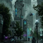 ReBoot: Alone in the Network. Un projet de Photographie, Architecture, Illustration numérique, Art conceptuel, Manga et Intelligence Artificielle de Larissa Koncz - 16.07.2026