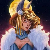 Fusión Ancestral: La Dama del Desierto Invernal. Traditional illustration, Drawing, Digital Illustration, Portrait Drawing, Digital Drawing, and Digital Painting project by Karol Iveth García Sánchez - 07.17.2026