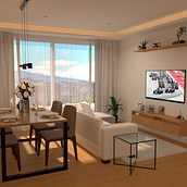 Living & Dining Room | ArchViz. Un proyecto de Diseño y Fotografía de Kelvin Ferreira - 21.07.2026